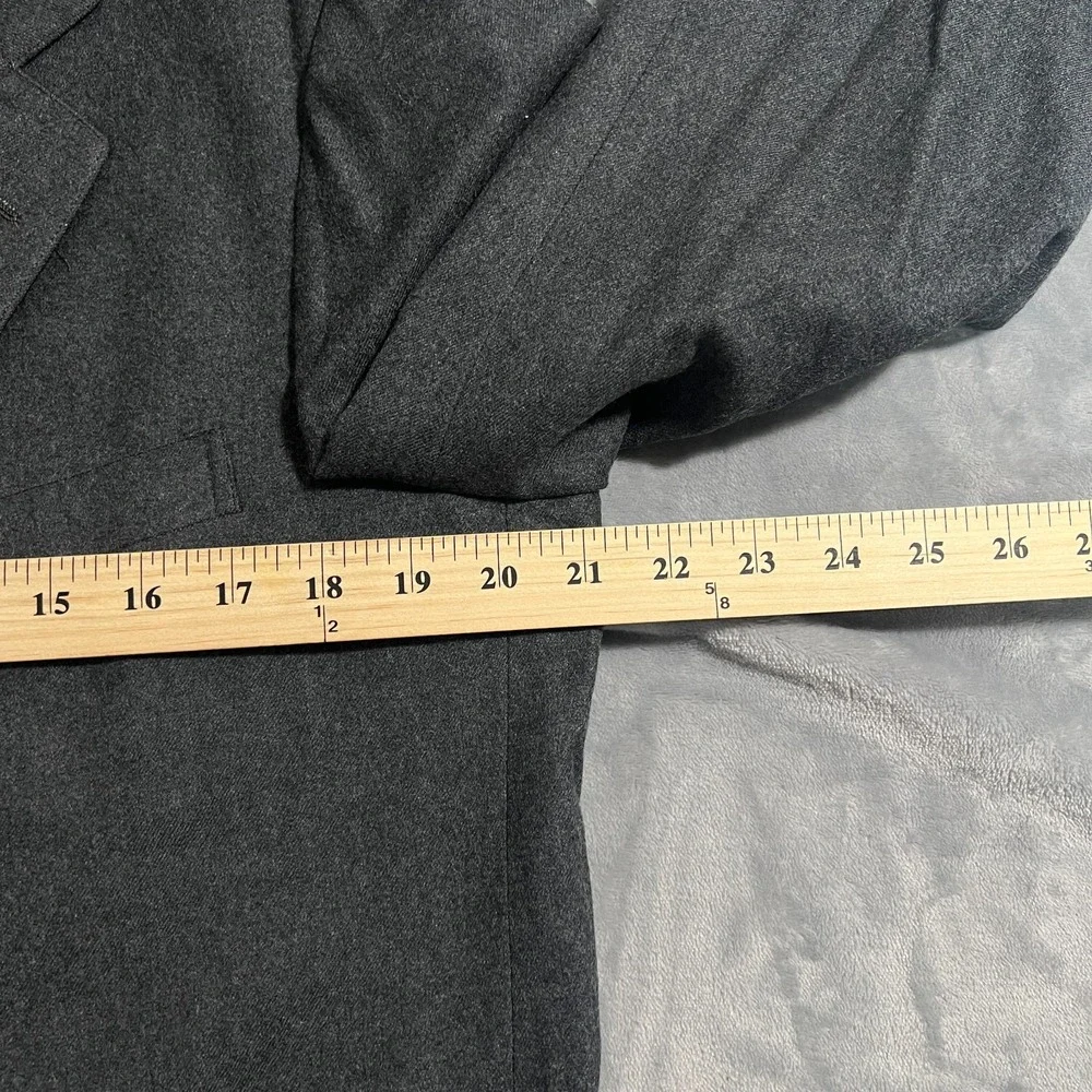 Vintage Brooks Brothers Blazer Mens 41R Gray Suit Jacket Sport Coat 80s 90s